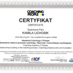 Certyfikat - C-People - Budowanie relacji w procesie coachingu. Obecność i komunikacja coachingowa-min