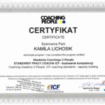 Certyfikat - C-People - Standardy pracy coacha ICF - budowAnie kompetencji-min